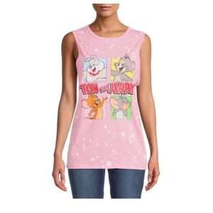 NWT Juniors Tom and Jerry Graphic Tank Top